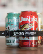 Load image into Gallery viewer, Cans of beer held together with a Voile Strap
